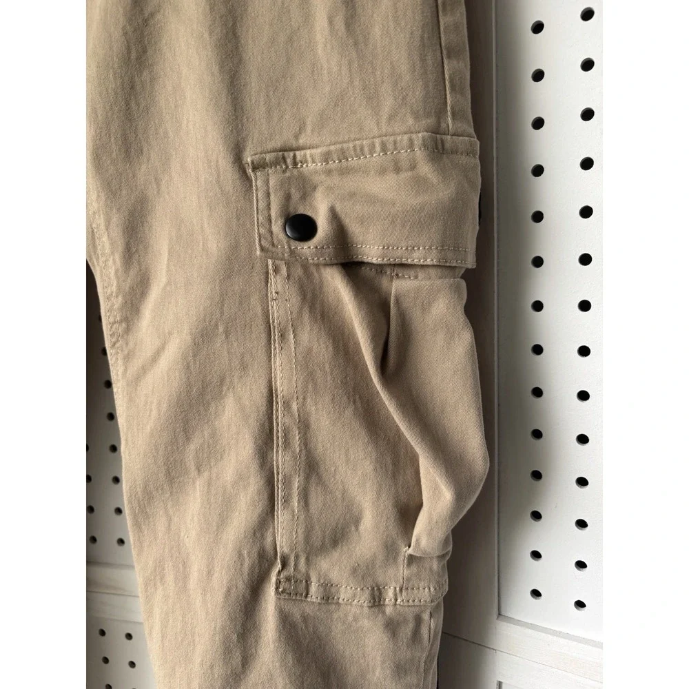 Silver Jeans Men's LG Beige Jogger‎ Pull On Chino Pants Cargo Pocket Casual